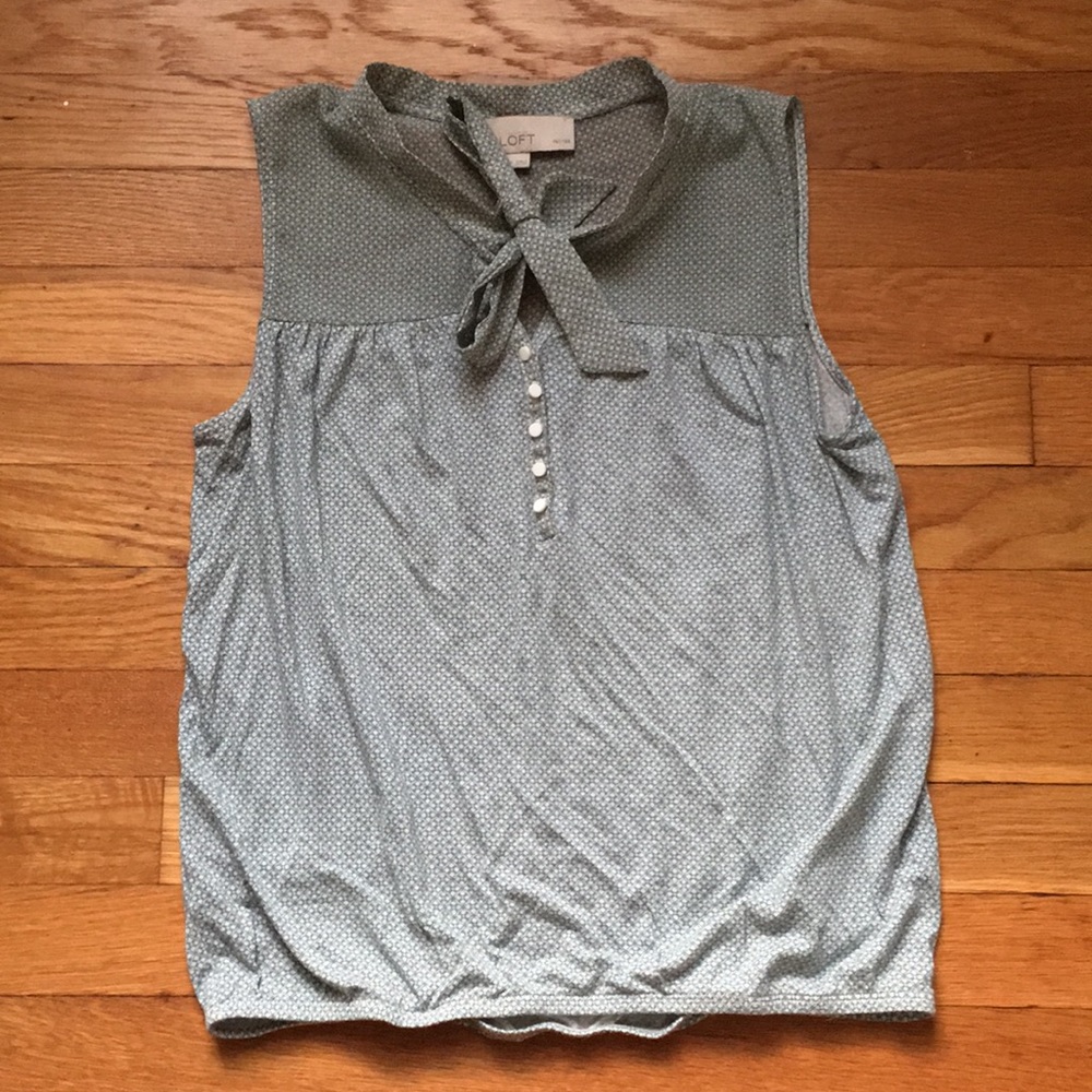 Ann Taylor LOFT Tie Top S